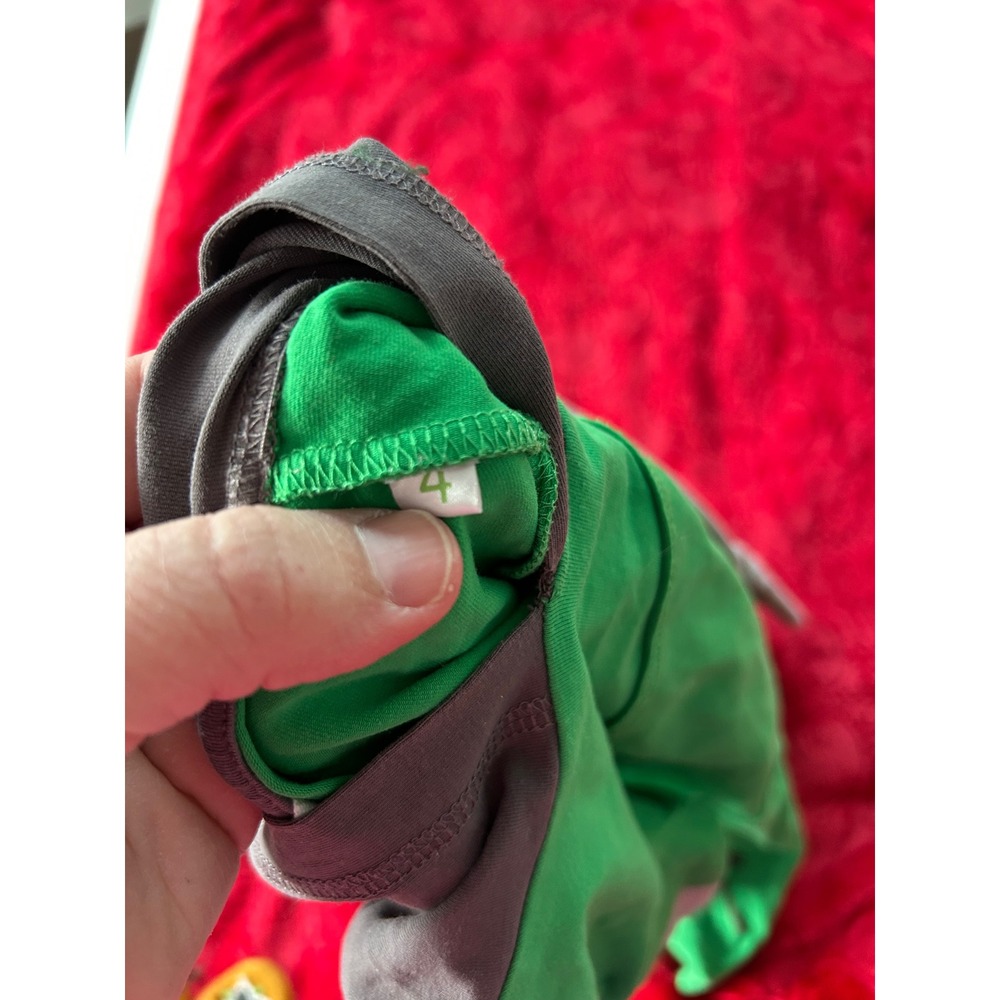 Peekaboo Beans Sensory Friendly Boys Green Gray Long Sleeve Hooded Top Size‎ 4 - Picture 3 of 3